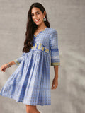 Women's Embroidered Cotton Dress