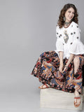 Elegant White Embroidered Cotton Top