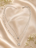 Elegant Double-Layer Butterfly Necklace