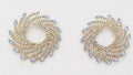 White Crystal Statement Earrings