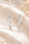 Sparkling Star Crystal Stud Earrings